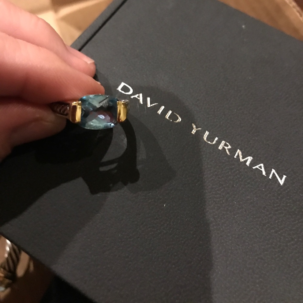 SOLD : David Yurman Blue Topaz Ring